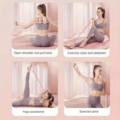 1pc Silicone yoga resistance band, elastic fitness band, suitable for exercise, specially used for fitness and outdoor training,
