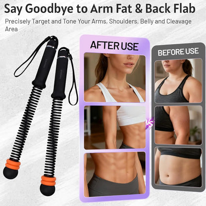 Ropeless Battle Rope Adjustable Resistance Ropeless Battle Rope for Home Gym Full Body Workout Fitness Training Equipment