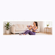 Woman using the FitEase pedal puller at home